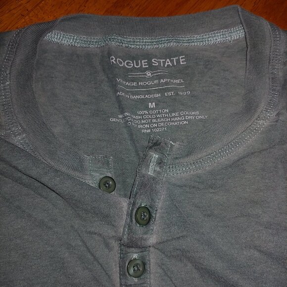 Rogue State Vintage - Button Up Long Sleeve Shirt - Lge (weathered look) - Picture 6 of 9